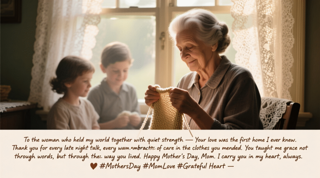 Sentimental Grandma Instagram Caption For Mother's Day