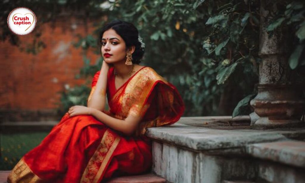 Short saree captions for instagram in hindi
