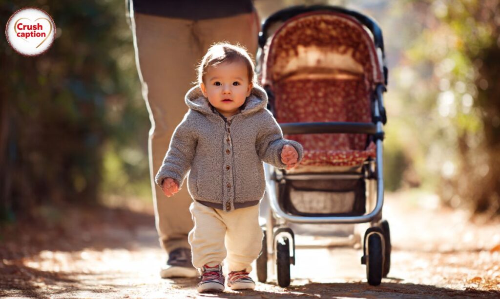Funny and Playful Baby First Walk Captions