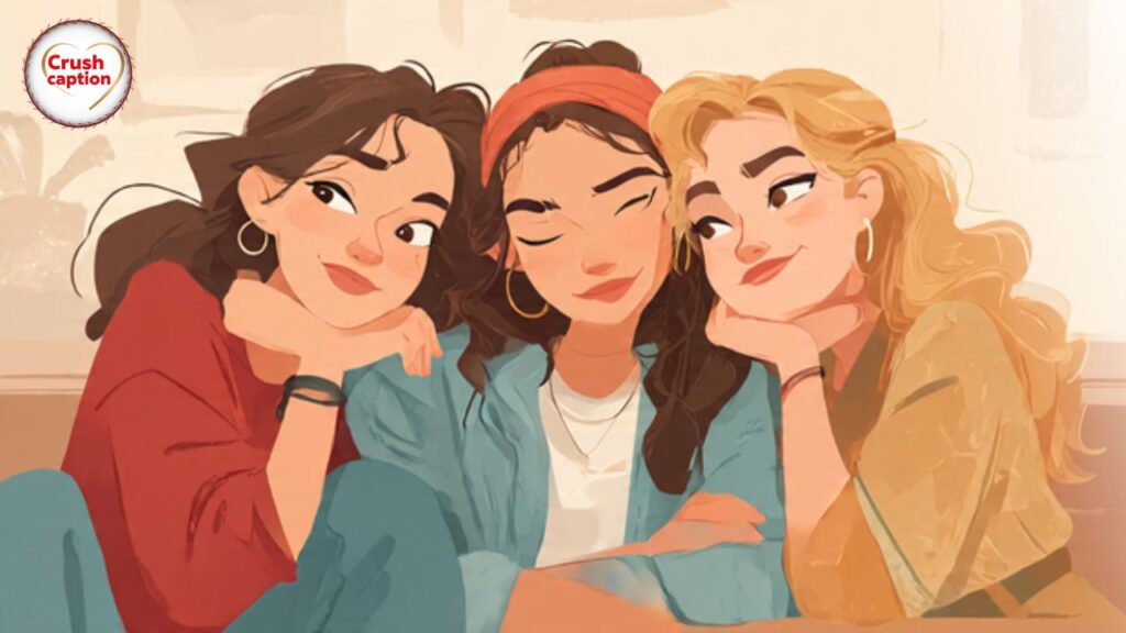 Trio Friendship Captions