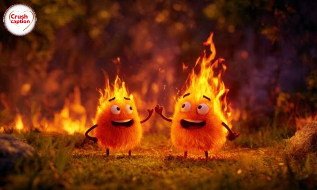 Funny Fiery Friends Captions