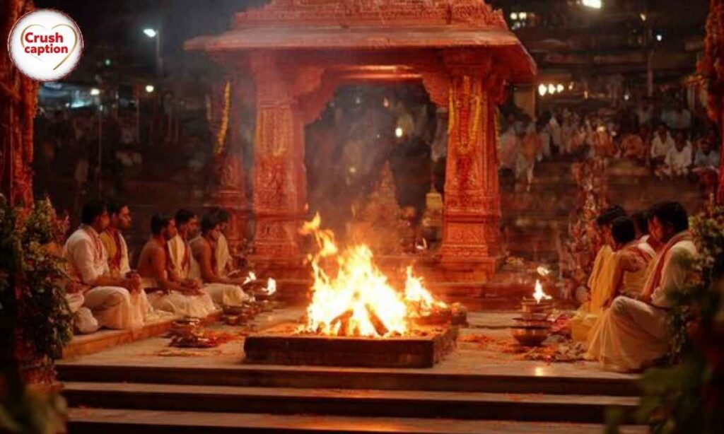 Temple Captions for Evening Aarti